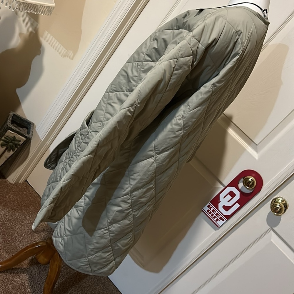 Michael Stars Sonnet Snap Front Quilted Coat. Light Olive. NWT. 1X - Picture 5 of 10